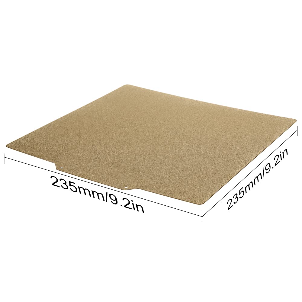 PEI Sheet 235x235mm, Ender 3 Bed Magnetic Flexible Heated Bed with Adhesive for Neptune 3 Pro/Neptune 4/Kobra/Creality Ender 3/Ender 3 V2/Ender 3 Pro/Ender 3 Neo/Ender 3 V2 Neo/Ender 3 S1 3D Printer Comgrow