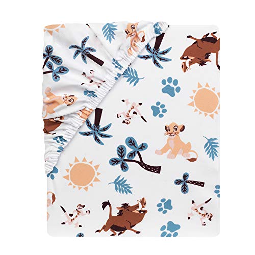 Lambs & Ivy (LAMCR) Lion King Adventure 3-Piece Mini Crib Bedding Set, Blue (790020) Lambs & Ivy