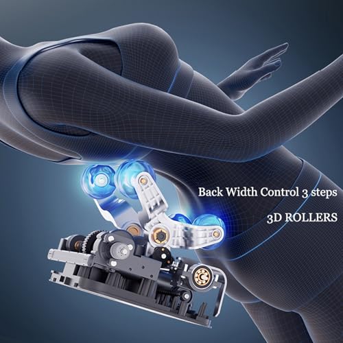 YuanDesign Full Body Massage Chair Recliner with Airbag Speaker LCD Screen Remote Control Voice Control Back/Leg Heat YuanDesign