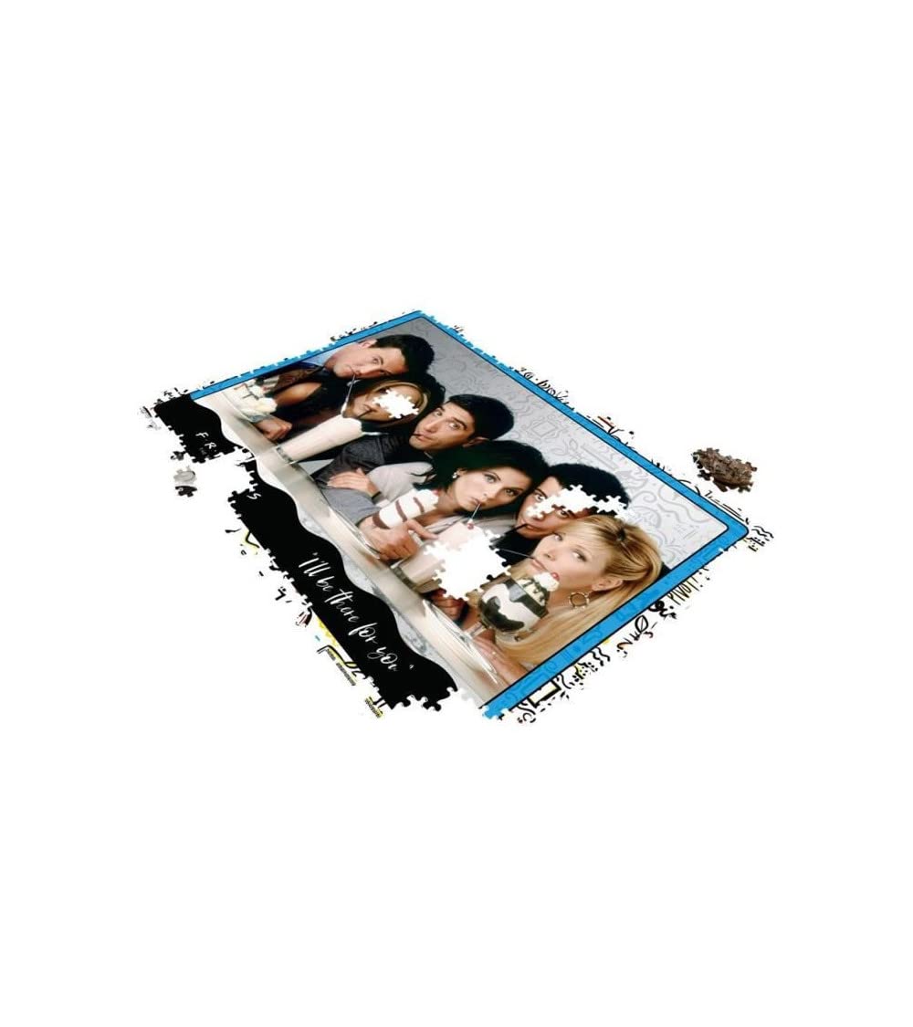 Top Puzzles Friends Milkshake 1000 Piece Jigsaw Puzzle Game, Assemble characters from the popular TV Series including Joey, Ross, Rachel, Chandler, Phoebe and Monica, gift for ages 10 plus Top Trumps