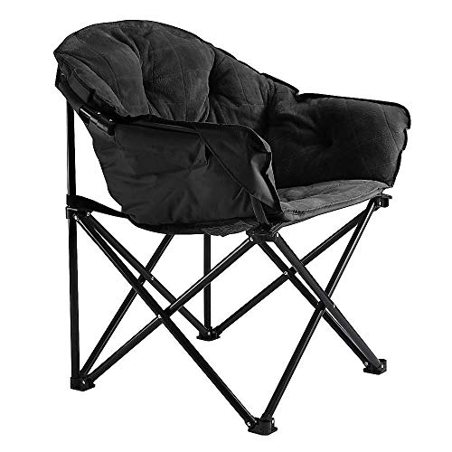Urban Shop Sherpa Club Chair, Black 31.8D x 28.7W x 35.4H in Urban Lifestyle