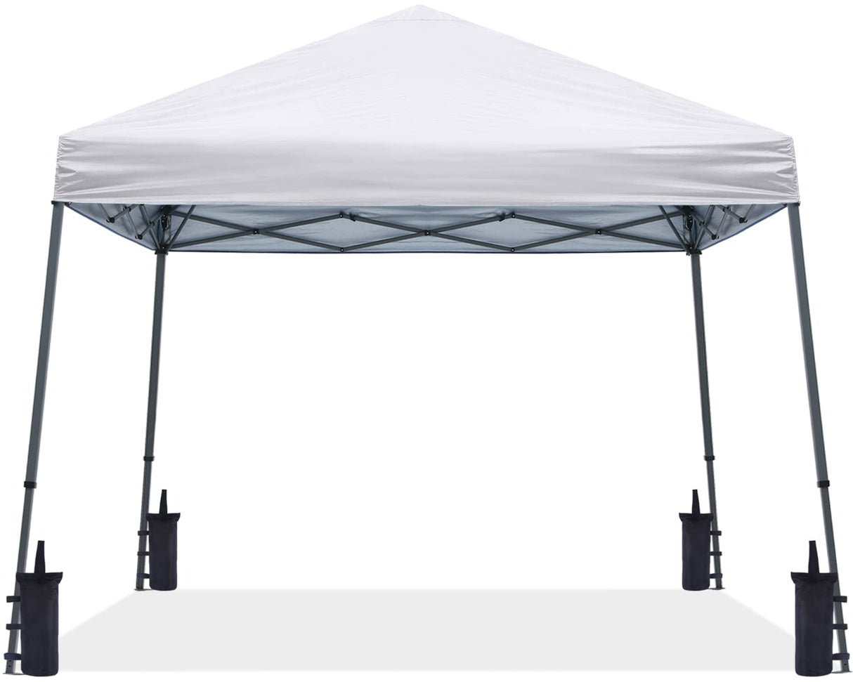 ABCCANOPY Stable Pop up Outdoor Canopy Tent 10 x 10 ft Base / 8 x 8 ft Top, White ABCCANOPY