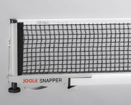 JOOLA Snapper Professional Table Tennis Net and Post Set - Portable and Easy Setup 72" Regulation Size Ping Pong Spring Activated Clamp Net, Silver JOOLA