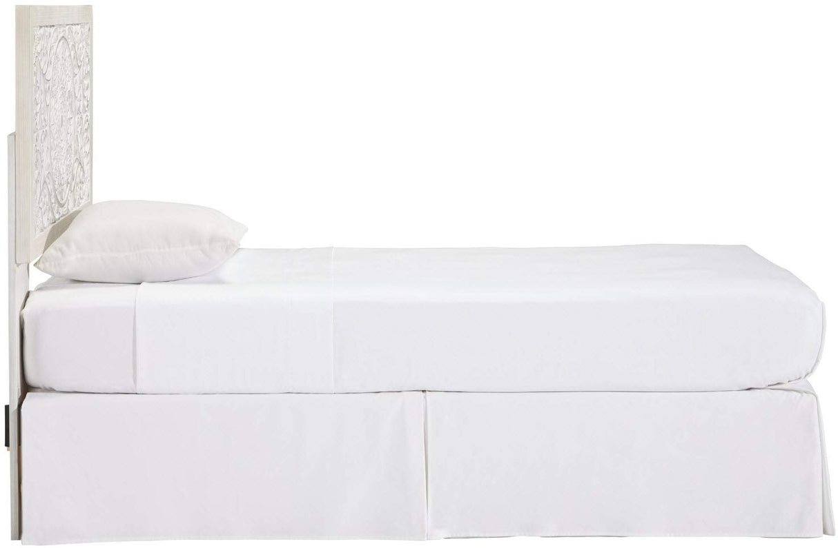 Signature Design By Ashley Paxberry Twin Boho Headboard, Distressed White Signature Design by Ashley