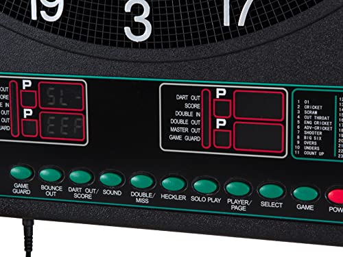 Arachnid Cricket Maxx 1.0 Electronic Dartboard Cabinet Set,Black Arachnid