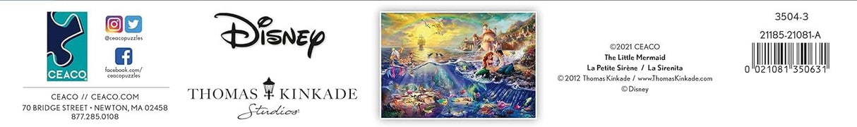 Ceaco - Thomas Kinkade - Disney Dreams Collection - The Little Mermaid - 2000 Piece Jigsaw Puzzle Ceaco