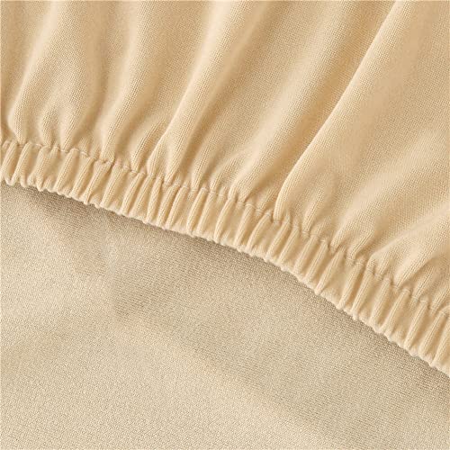 ANWUCHEN Futon Cover-Stretch Armless Futon Covers Full Size with Skirt Ruffled Futon Sofa Cover Washable Folding Sofa Bed Cover Soft Futon Couch Cover Slipcover with Elastic Bottom for Kids,Pets(Red) ANWUCHEN