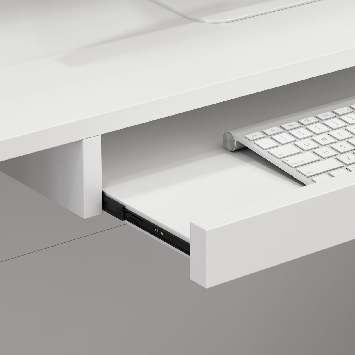 Hitow Modern Reception Desk Counter Table, L-Shap Reception Room Front Desk with Lockable Drawer & Open Shelves, Retail Counter for Salon Checkout Office, White (55.9" W x 32.3" D x 48.4" H) Hitow