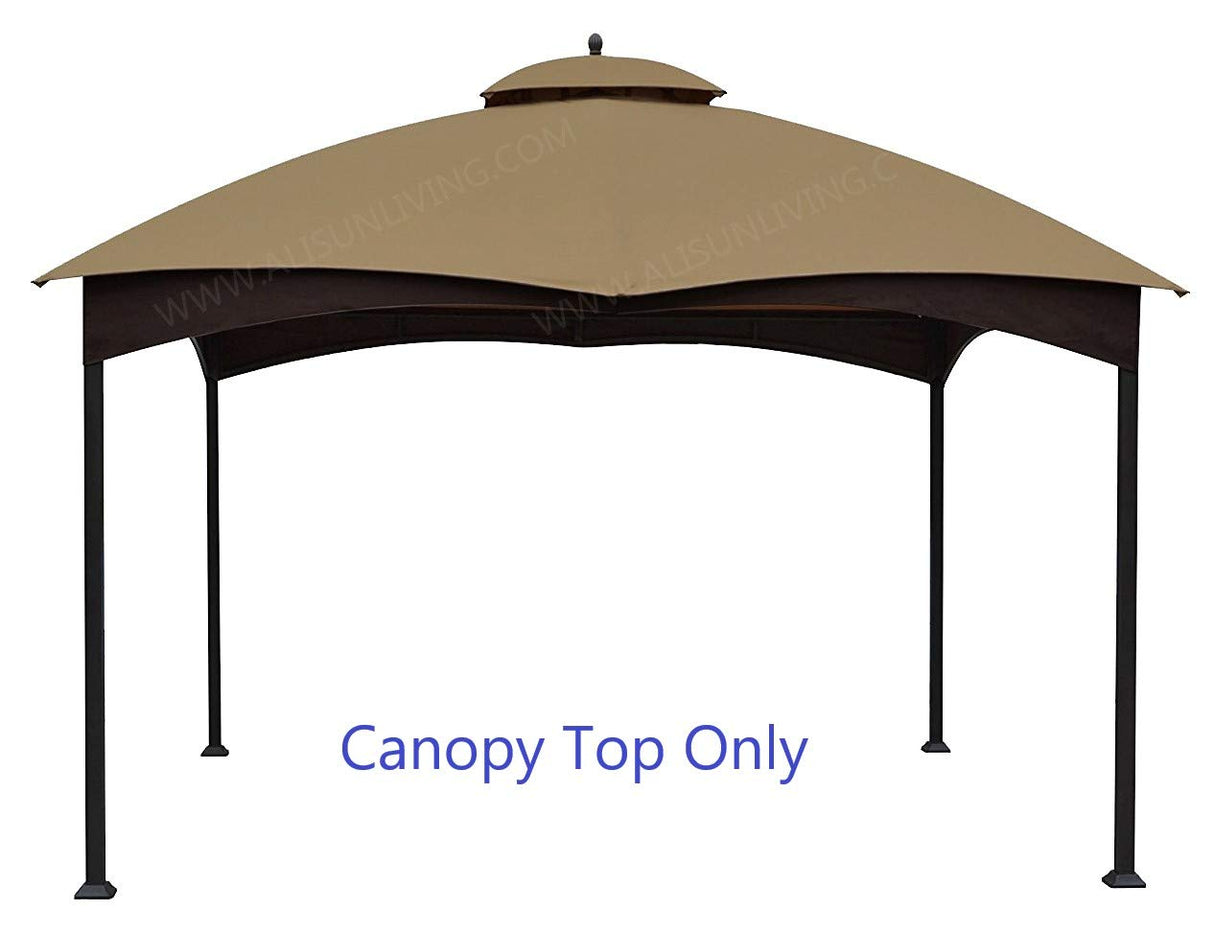 Replacement Canopy Top for Lowe's 10' x 12' Gazebo #TPGAZ17-002C (Golden Brown Canopy Top Only) ALISUN
