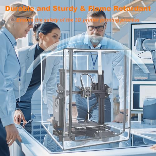 NUENSS-ROR 3D Printer Enclosure for Creality Ender Highly Transparent Waterproof Fireproof 3D Printer Protective Cover for Creality Ender 3 Ender 3 V2 Upgraded Ender 3 V3 Ender 3 V3 KE Ender 3 V3 SE NUENSS-ROR