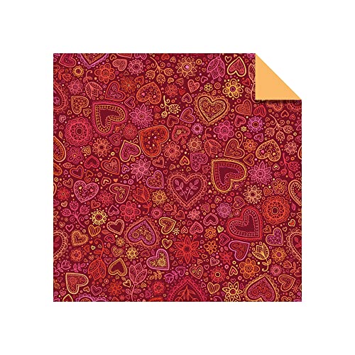 Origami Paper 100 sheets Hearts & Flowers 6" (15 cm): Tuttle Origami Paper: High-Quality Double-Sided Origami Sheets Printed with 12 Different Patterns: Instructions for 6 Projects Included Tuttle Publishing