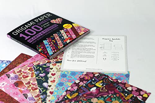 Origami Paper 100 sheets Hearts & Flowers 6" (15 cm): Tuttle Origami Paper: High-Quality Double-Sided Origami Sheets Printed with 12 Different Patterns: Instructions for 6 Projects Included Tuttle Publishing