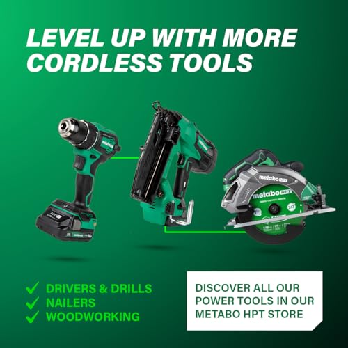 Metabo HPT 18V MultiVolt Cordless Triple Hammer BOLT Impact Driver Set, Power Impact Driver Kit with Case, 2 Lithium-Ion Batteries and Charger, 1/4-Inch Chuck, Compact LightWeight Power Tool, WH18DC Metabo HPT