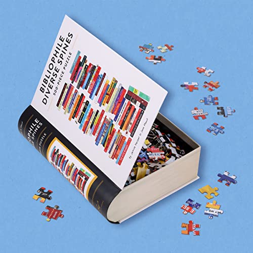 Bibliophile Diverse Spines 500-Piece Puzzle Chronicle Books