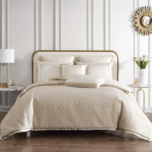 Riverbrook Home Rings Comforter Set, King, Gold, 8 Piece Set Riverbrook Home
