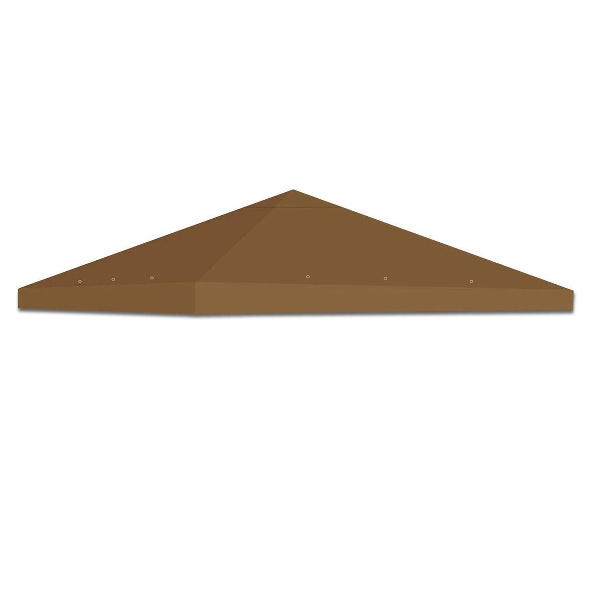 Strong Camel 10x10 Canopy Replacement top Gazebo Canopy Top Patio Pavilion Cover Sunshade Pplyester Single Tier-Brown Strong Camel