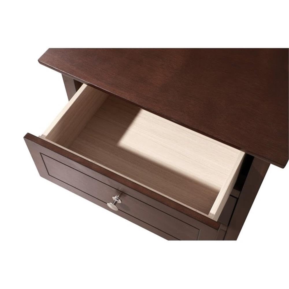 Glory Furniture Daniel 3 Drawer Nightstand in Cappuccino Glory Furniture