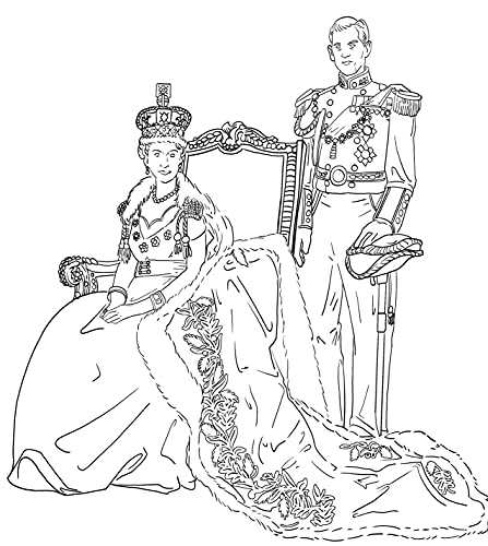 The Unofficial The Crown Coloring Book: British royal designs for fans of the show WoodArtSupply
