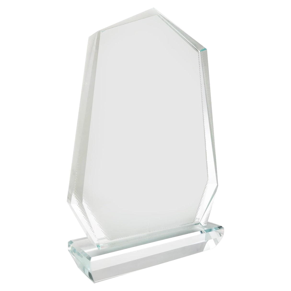 YGFRSTO Crystal Sublimation Blanks Sublimation Glass for Custom Picture Photo Frame, Award Plaque, Crystal Tabletop Decor, In-Loving Memory Sublimatin Printing Products (Peak) YGFRSTO