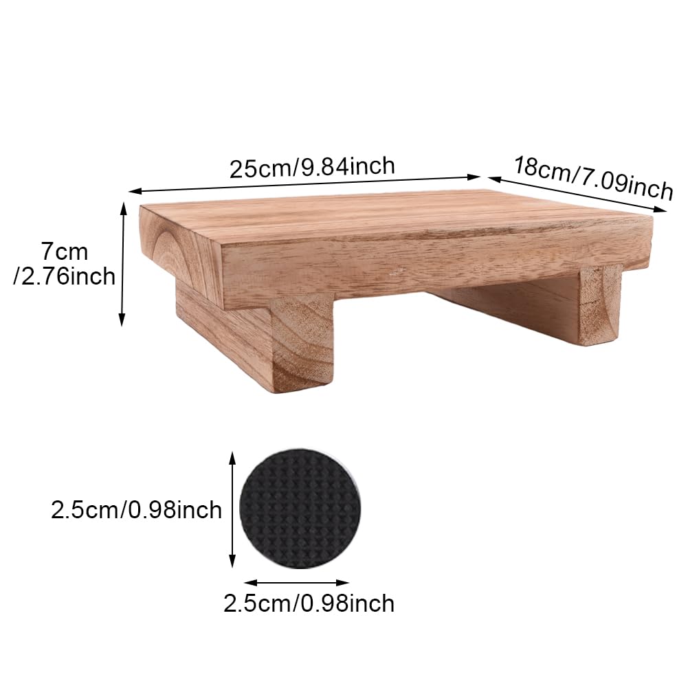 Wood Step Stool,Wooden Utility Step, Toddler Step Stool for Kids, Bathroom Potty Stool, Kitchen Stool, Bed Stool,Small Wooden Step Stool for Bedroom,Children's Stool Denpetec