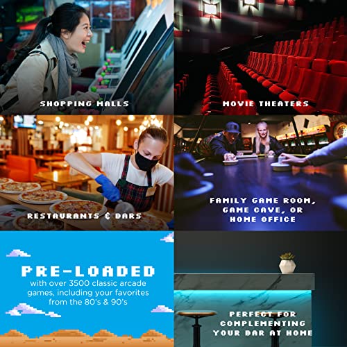 Creative Arcades Full Size Commercial Grade Cocktail Arcade Machine | 2 Player | 3500 Games | 26" LCD Lifting Screen | LED | 4 Sanwa Joysticks | Trackball | 2 Stools | 3 Year Warranty Creative Outdoor Distributor