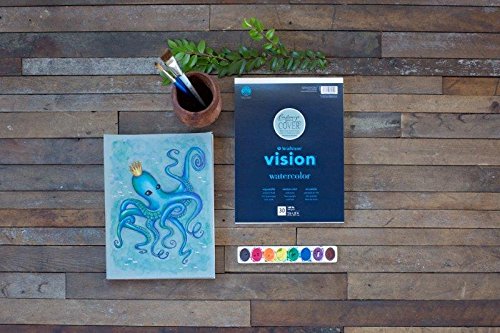 Strathmore Vision Cold Press Watercolor Pad 6"X9"-140lb, 30 Sheets -62640560 Strathmore