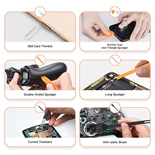 JOREST 38Pcs Small Precision Screwdriver Set with Torx T5, T6, Y00, Mini Repair Tool Kit for Macbook, Computer, Laptop, iPhone, PS4 PS5, Xbox, Switch, Eyeglasses, Watch, Ring Doorbell, Electronic, etc Jorest