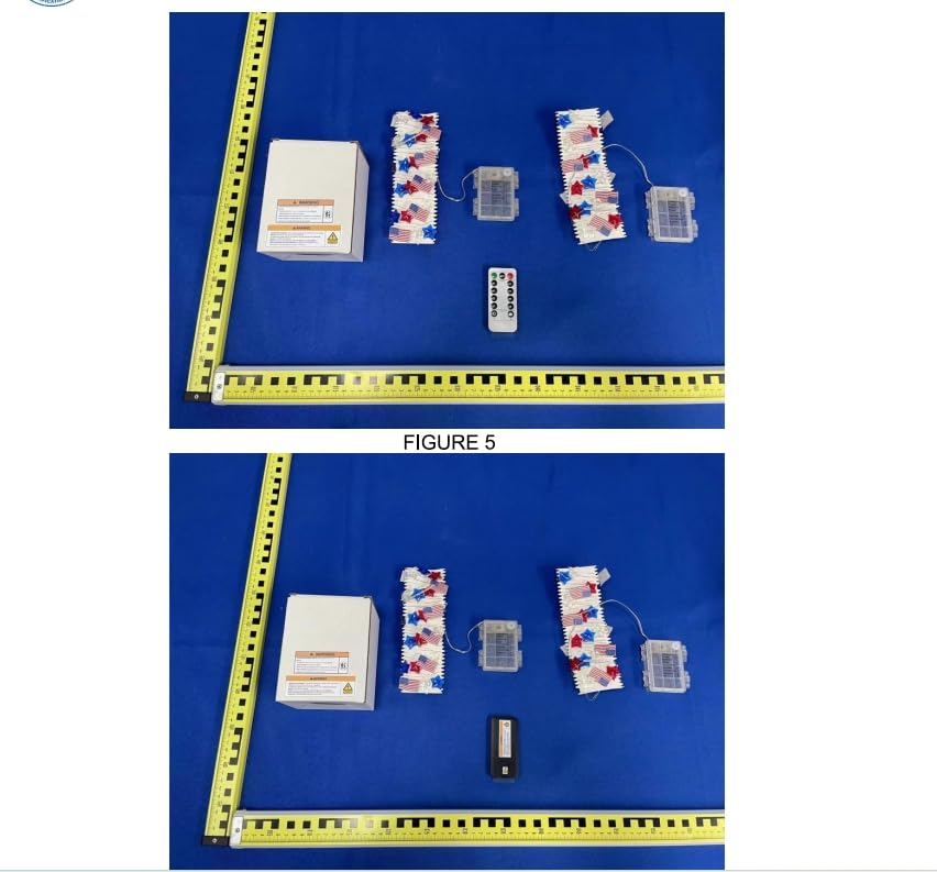 4th of July Decorations Lights, 13FT 40LED Lights Battery Operated Remote Timer USA Flag Fairy Light for Indoor Home Independence Day Memorial Day Fourth of July Couah