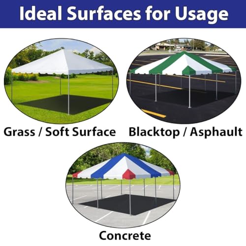 Party Tents Direct 10'x20' Weekender West Coast Tent Frame Party Tent (White) PVC Top with Storage Bag - Tents for Parties, Weddings, Birthdays, Banquets, Fiestas, Workshop, Outdoor Event Party Tents Direct