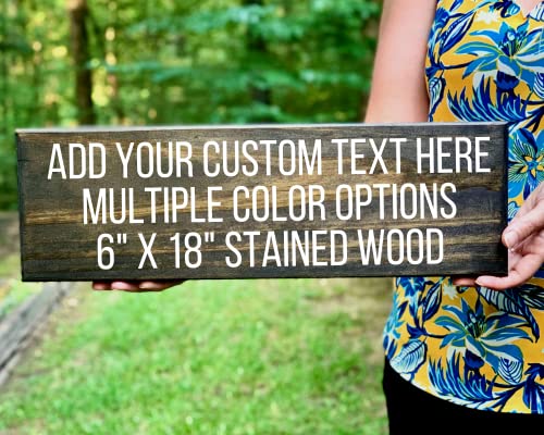 Custom Wood Signs, Personalized Gift, Wooden Decor for Home, Plaques with Quote, Saying, Design your own, Custom Wooden Signs, Planks (Brown) Generic