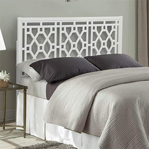 Comfort Pointe Chippendale White Wooden Headboard - King Size Comfort Pointe