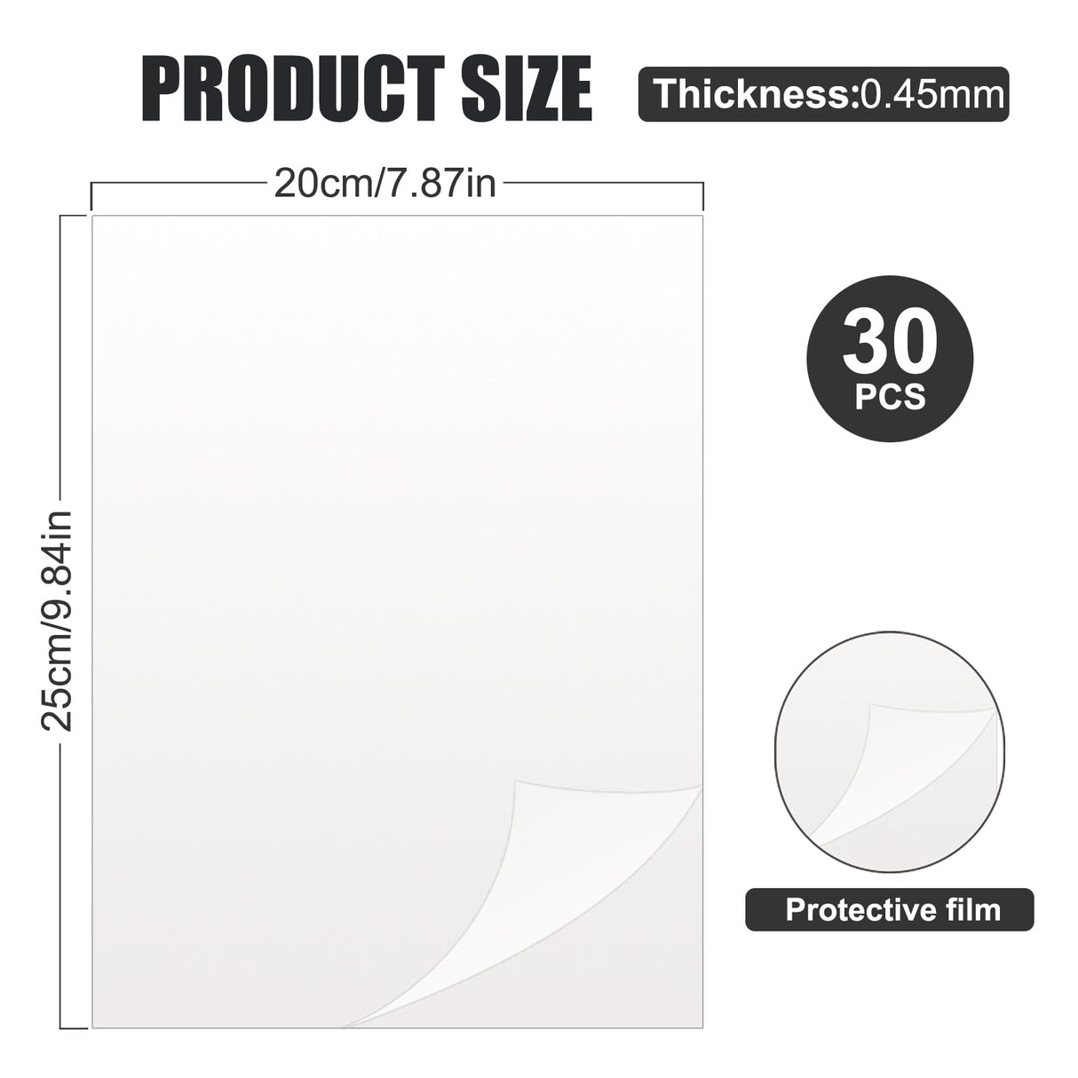 GGSTDDUP 30 PCS Metal Sublimation Photo Blank, 8 x 10 Inch Aluminum Photo Sign Sublimation Poster Art Aluminum Plate for DIY Crafting Gifts (8x10 Inch) GGSTDDUP