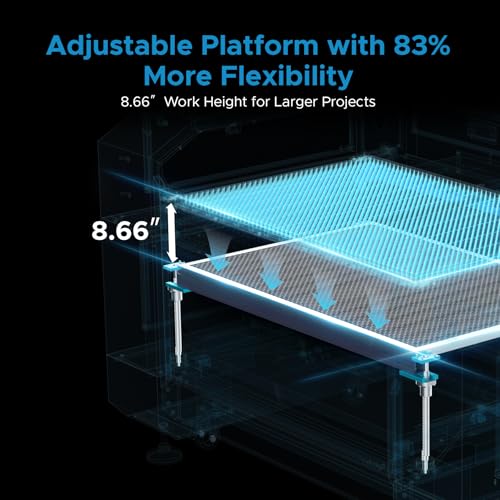 OMTech Pronto 150W CO2 Laser Engraver & Cutter with LightBurn – 63"x40" Workspace, 1,000mm/s Speed, Autofocus, 2-Way Pass, Air Assist, for Wood, Acrylic & More OMTech