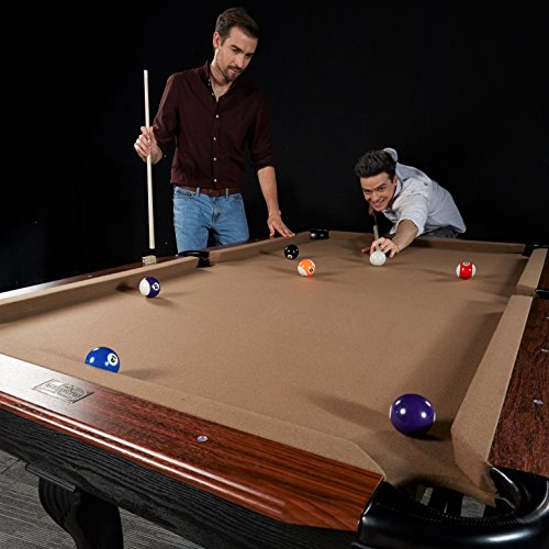 Barrington Billiards 7.5' Belmont Drop Pocket Table with Pool Ball and Cue Stick Set Barrington Billiards