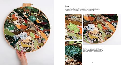 Abstract Embroidery: Slow stitching with texture, colour and creativity WoodArtSupply