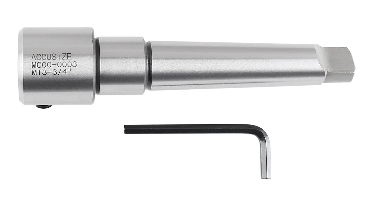 Accusize Industrial Tools Annular Cutter Arbor, Mt3 to 3/4'' Weldon Shank for Drill-Use Annular Cutter on Drill Press, Mc00-0003 Accusize Industrial Tools