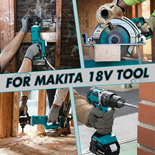 Bonadget 1Pack 3.5Ah 18V Replacement Battery for Makita and 14.4V-18V Battery Charger Combo for Makita LXT 18Volt Battery and Charger BL1860 BL1830 BL1850 BL1815N BL1840 BL1830B BL1860B Tools Battery Bonadget