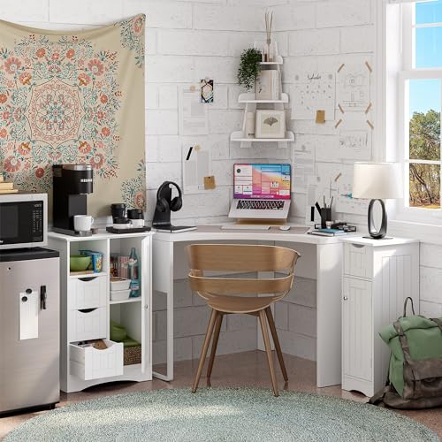 RiverRidge Slim, White Ashland Cabinet with Drawer RiverRidge