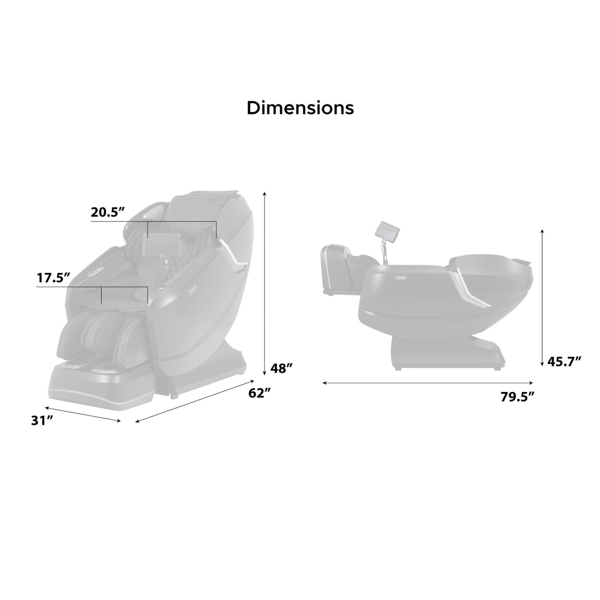 Titan Pro Vigor 4D | Taupe | Full Body Massage Chair | Zero Gravity Reclining | SL Track | Multiple Massage Techniques | Heated Roller | Space Saving | Foot & Calf Massage Titan