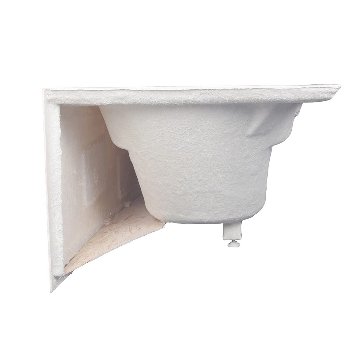 Kingston Brass Aqua Eden VTAP603022L 60-Inch Acrylic Anti-Skid Alcove Tub with Left Hand Drain Hole, White Kingston Brass