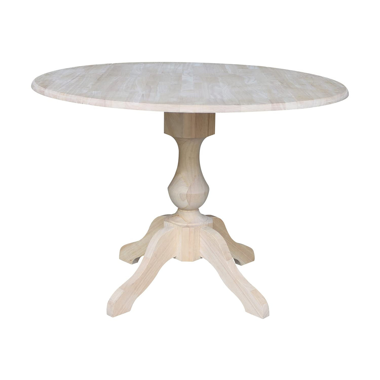 IC International Concepts International Concepts 42" Round Dual Drop Leaf Pedestal Table-30.3" H, Unfinished Dining Table, Ready to Finish IC International Concepts