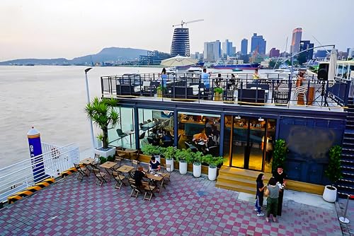 20/40ft Expandable Folding Container Cafe - Modern Mobile Prefab Restaurant with Large Glass Windows - Customizable Turn-Key Modular Pop-Up Bar for Malls, Office Buildings & Outdoor Events - Steel