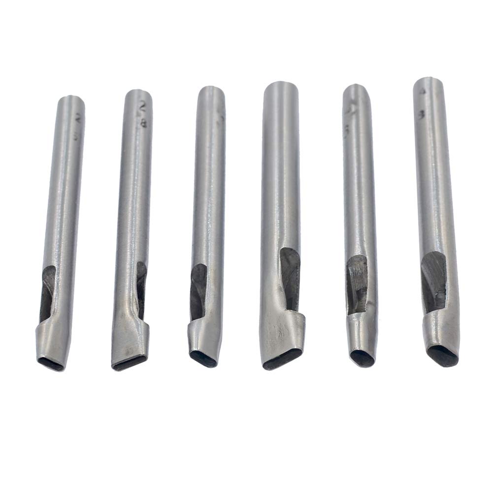 DGOL 6 Sizes Leather Oval Hole Punch Belt Hollow Punching Cutting Cutter Tool Kit DGOL