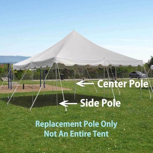 20' x 40' Standard Tent Pole Set | Used with Party Tents Direct 20x20 Weekender Pole Canopy Tent | Heavy Duty Galvanized Steel | Side and Center Poles Only (Top Not Included) Party Tents Direct