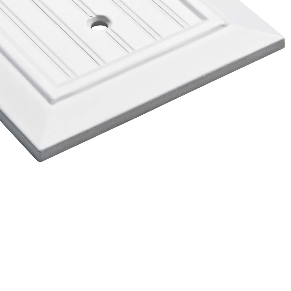 Franklin Brass W35265-PW-C Classic Beadboard Single Wall Plate, Switch Franklin Brass