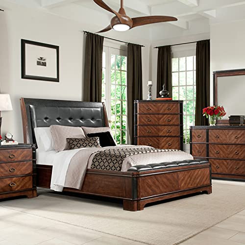 MINKA-AIRE F845-DK Light Wave 44 inch Ceiling Fan with LED Light and Remote Control, Brown Distressed Koa Finish MINKA-AIRE