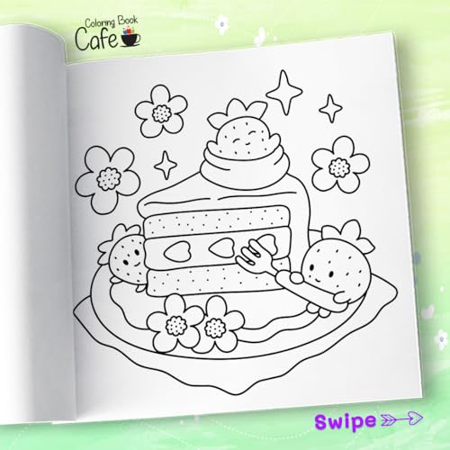 Cozy Foodie: Coloring Book for Adults and Teens Featuring Adorable Fruit and Veggie Characters in Whimsical Cozy Scenes WoodArtSupply