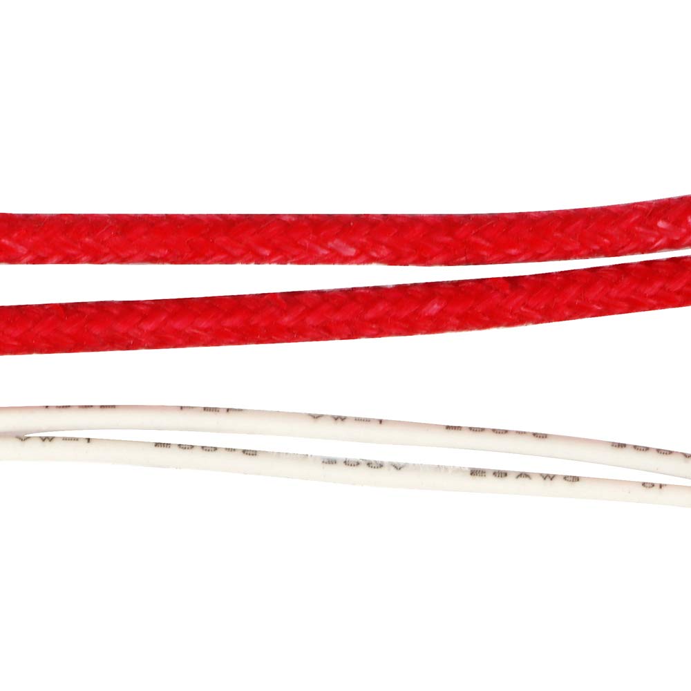 MakerHawk 5pcs Aluminum Heater Block for MK7 / MK8 3D Printer and 5pcs NTC 3950 100K Thermistor with 1 Meter Wiring and 5pcs 12V 40W 620 Ceramic Cartridge Heater for 3D Printer MakerHawk