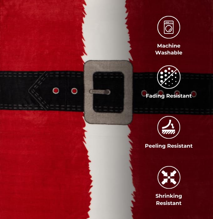 Christmas Premium Throw Blanket for Couch. Fleece Blanket for Bed. Plush Blanket. Super Soft, Fluffy, Fuzzy, Cozy Throw Blankets for Bed. Machine Washable Santa Safdie & Co.