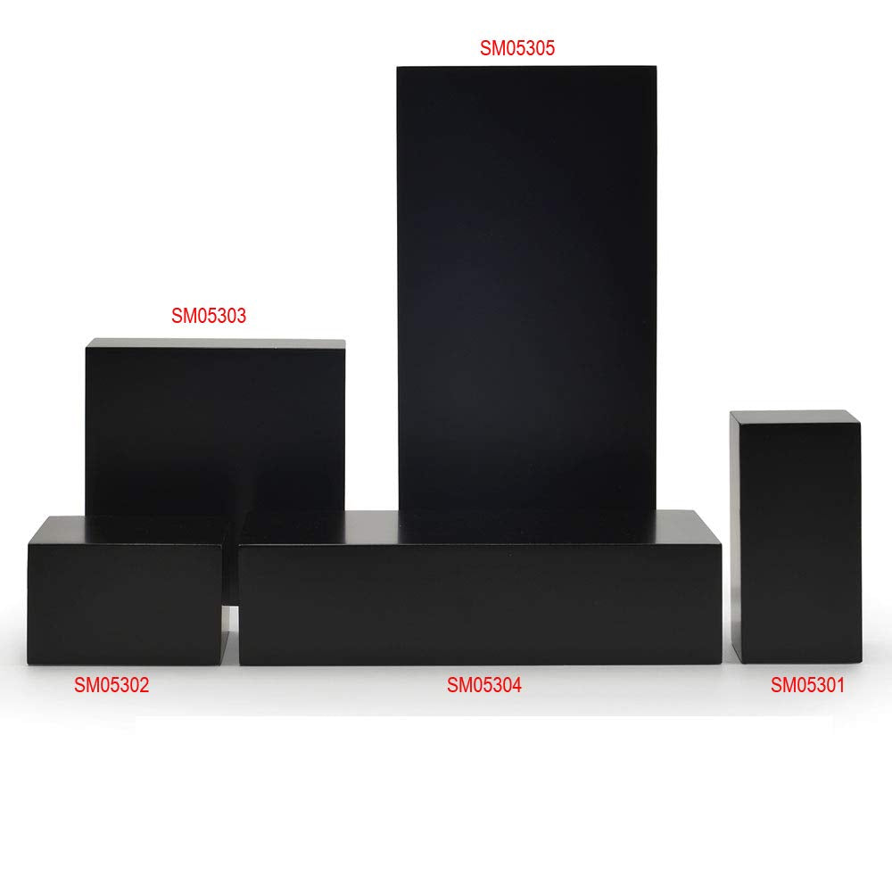 Oirlv Solid Wood Minimalism Style Jewelry Display Stand Showcase Jewelry Organizer Black Square Holder (SM05302) Oirlv